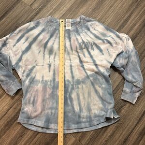 Pink Tie-Dye Sweatshirt Oversized L Ombre